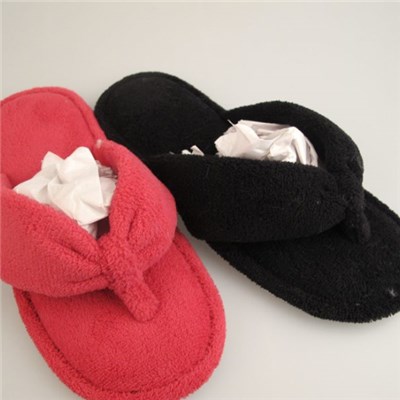 Fleece Open-toed Flat Slipper For Ladies 2016