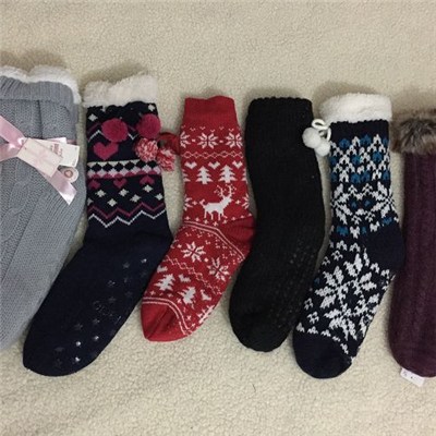 Ladies Chunky Knit Boot Socks