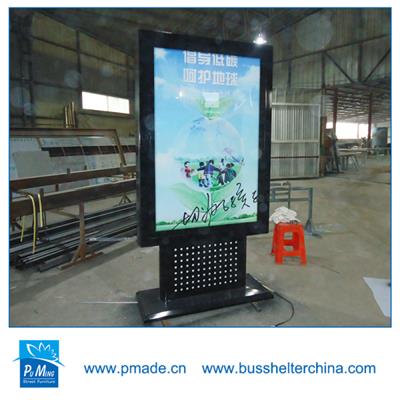 outdoor solar bus shelter with advertising light box