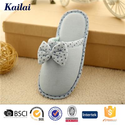 Jersey Bowknot Slipper