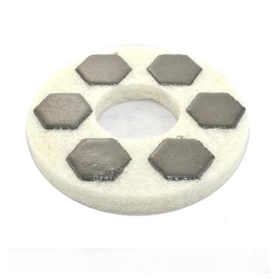 Sprial Segments Diamond Sponge Polishing Pads For Concrete Floor DMY-P1