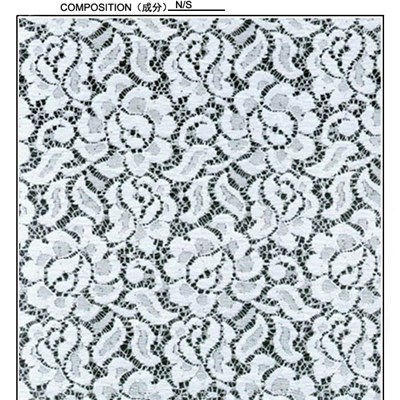 Elastic Vintage 145cm Lace Fabric (R648)