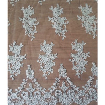 W9021 Floral Wedding Fabric Bridal Lace Fabric (W9021)