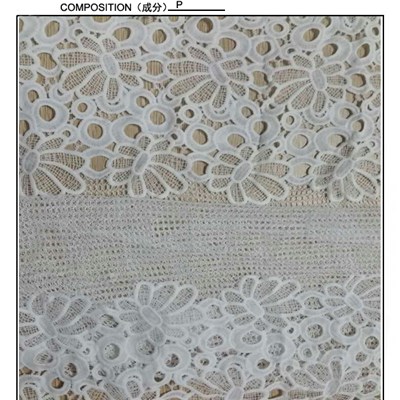 Polyester Cheap Heavy Embroidered Lace Fabric (S8092)