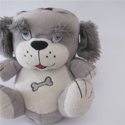 High Quality Fuzzy Soft Stuffed Plush Animal Dog Slippers For Adults