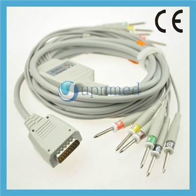 Shanghai Kohden Compatible 10 Lead EKG Cable