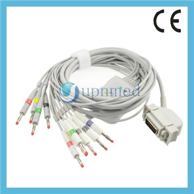 Siemens Hellige Compatible 10 Lead EKG Cable