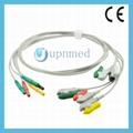 Din ECG Holter 5 Lead Wires 1.5mm