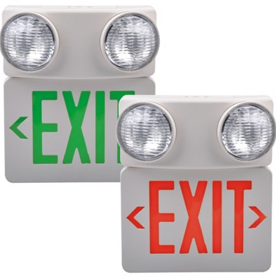 LX-7501LG/R UL LED Exit Sign/Emergency Light Combo