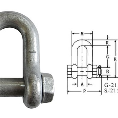 US Bolt Type Chain Shackles G2150