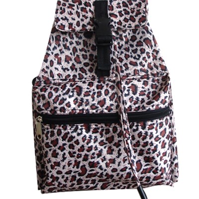 Leopard Pattern Printed Cinch Sack Backpack