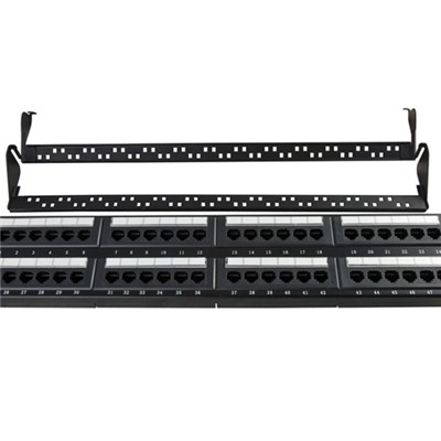 UTP Cat.5e Patch Panel 48Port Dual Use IDC With Back Bar
