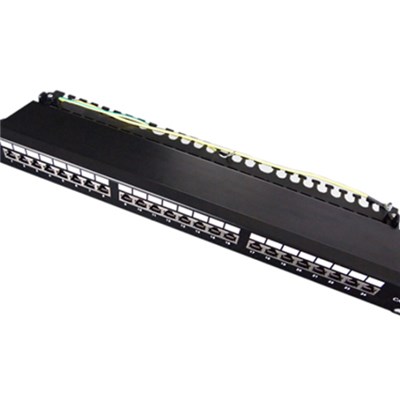 High Quality 19inch FTP Cat.5e Patch Panel 24Port Krone IDC