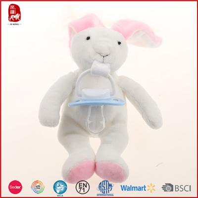 White Rabbit With Pacifier