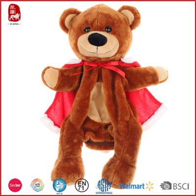 Brow Cool Bear With Red Cloak Bag