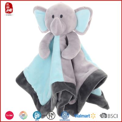 Baby Bib With Grey Elephant
