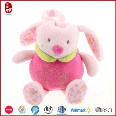 Pink Bottle Sleeve With Rabbit