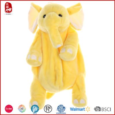 Yellow Elephant Plush Bag