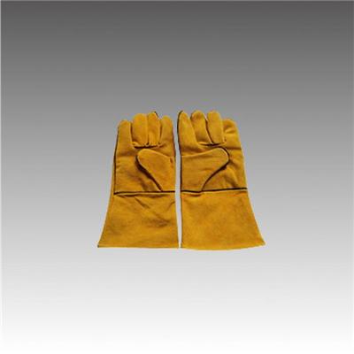 Ceramic Fiber And Cow Leather Gloves Mitten, Finger