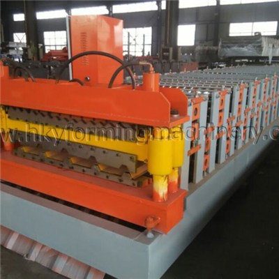 Color Steel Plate Double Layer Roof And Wall Panel Roll Forming Machine