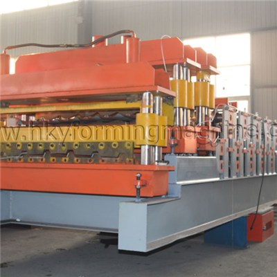 Metal Color Steel Plate Roofing Tile Double Layer Roll Forming Machine