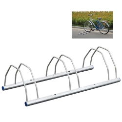 Three-bicycle Floor-mounted Bike Stand