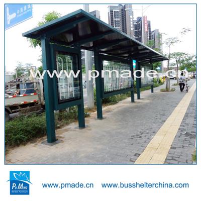 galvanized steel custom color bus shelter