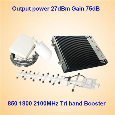 23dBm AWS 850 1900 2100MHz Tri Band Signal Booster