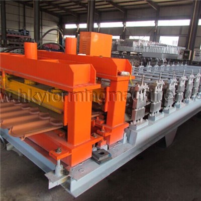 Colored Glazed Tile Roof Panel Roll Forming Machine