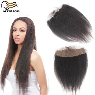 Cheap Mongolian Lace Frontal Closure With Baby Hair Human Hair Full Frontal Lace Closure 13x4 Bleached Knots Free Middle 3 Part