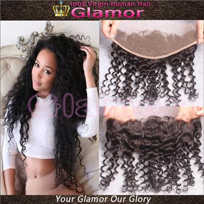 Hand Made Mongolian Lace Frontal Closure 13x4 With Free Shipping 7A Full Frontal Lace Closure Lace Front Human Hair Natural Wave