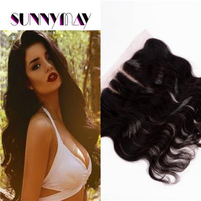 Sunnymay Cheap 7A Chinese Virgin Hair Three Part Lace Frontal Closure 13x4 Bleached Knots 10-20 Body Wave Full Lace Frontal