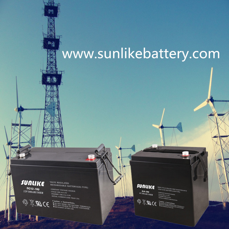 	SLA Deep Cycle Solar Gel Battery 12V100ah for Solar Power