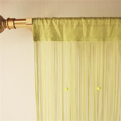 Flat String Curtain With Rubber Beads