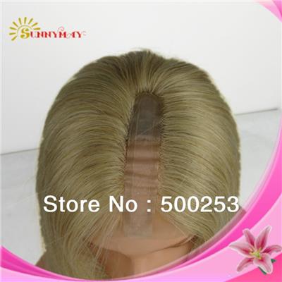 Sunnymay Wig 100% Malaysian Virgin Human Hair Blonde Color U Shap Full Lace Wig