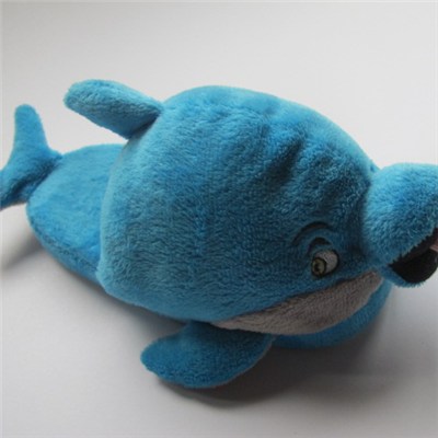 Lovely Dolphin Plush Shoes For Kids