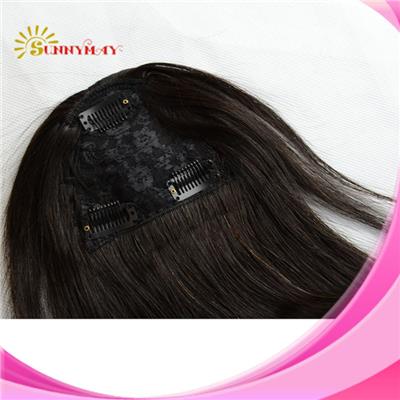 Free Shipping Clip In Bangs Brazilian Virgin Hair Fringe Real People Hair Bangs Clip On Hair Pieces