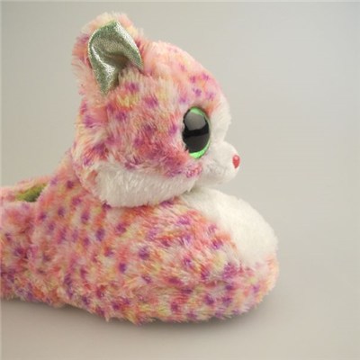 Kids Plush Slipper/plush Cute Cat Shaped Slipper