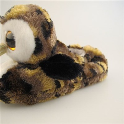 Kids Plush Slipper/plush Owl Shaped Slipper