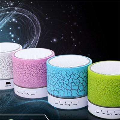 Colorful Lighting LED Glow Light Speaker Mini Portable Wireless Bluetooth Speakers With Handsfree Microphone Radio For Phone