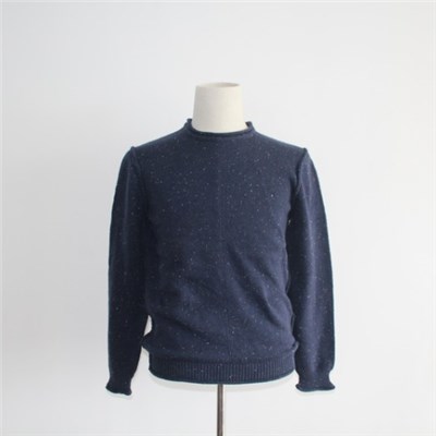 Men's Roll Edge Fancy Yarn Sweater