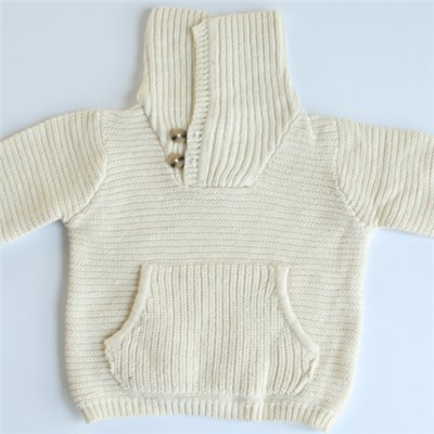 Kids Knit Sweater With Big Front Pocket