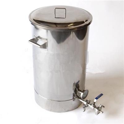 15 Gallon Stainless Steel Brew Kettle With Thermowell Tangential Inlet