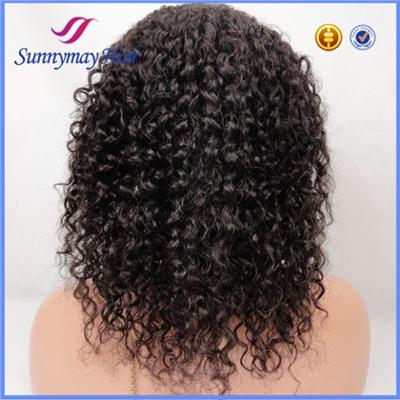 Brazilian Virgin Hair 130% Density Bleached Knots 10-30inch In Stock Kinky Curly Full Lace Wig