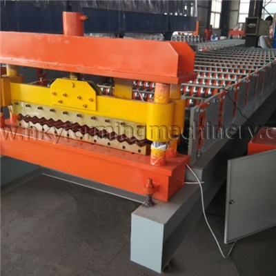 Trapezoid Roofing Sheet Cold Roll Forming Machine