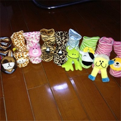 Soft Plush Animals Indoor Baby Shoes