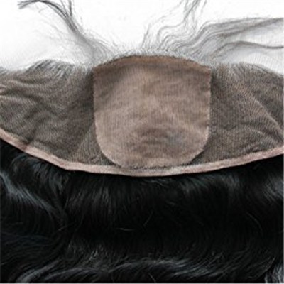 Human Hair Silk Frontal Closure