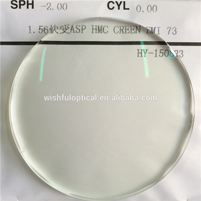 1.56 ASP Fast Photogrey HMC Lens Green Coating Super Hydrophobic
