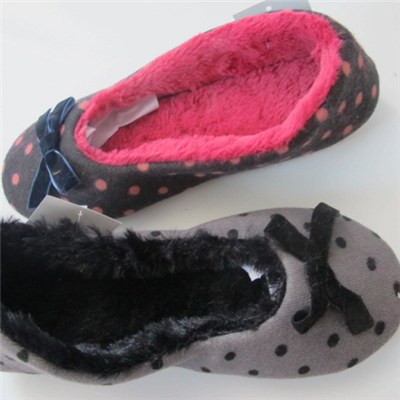 Portable Coral Fleece Printing Dance Shoes For Lady