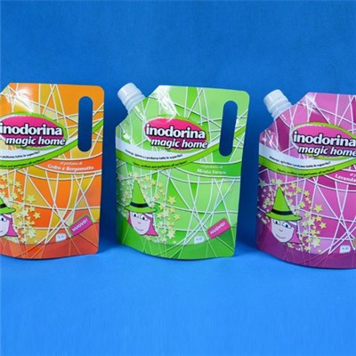 Detergent Packaging Bag With Spout